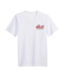 Powder and Sun Rocky Mtn Logo T-Shirt White